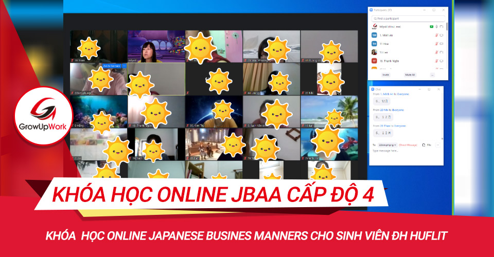 Khóa học Online Japanese Business Manners cấp độ 4 dành cho sinh viên ĐH HUFLIT