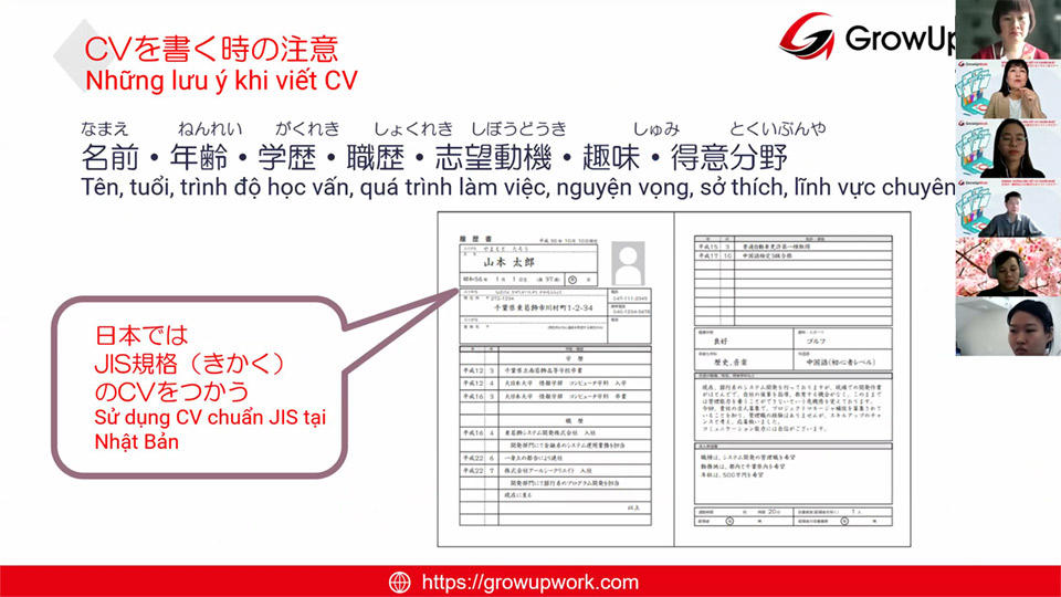 Ms. Igeta Miyuki hướng dẫn các bạn cách viết CV chuẩn Nhật Bản