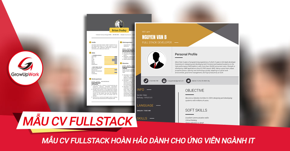 Mẫu CV Fullstack hoàn hảo dành cho ứng viên ngành IT