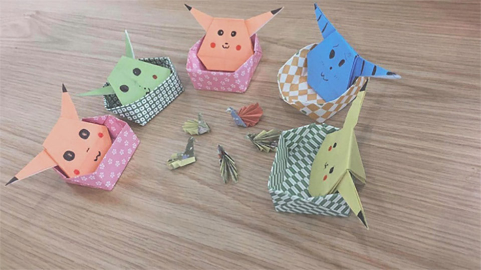 Pikachu papper made by Huflit students