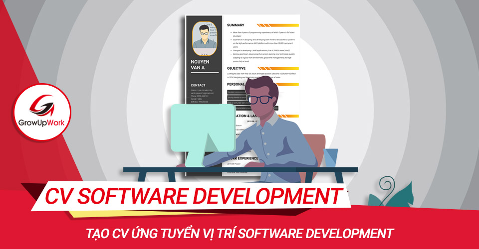 Tạo CV ứng tuyển vị trí Software Developer