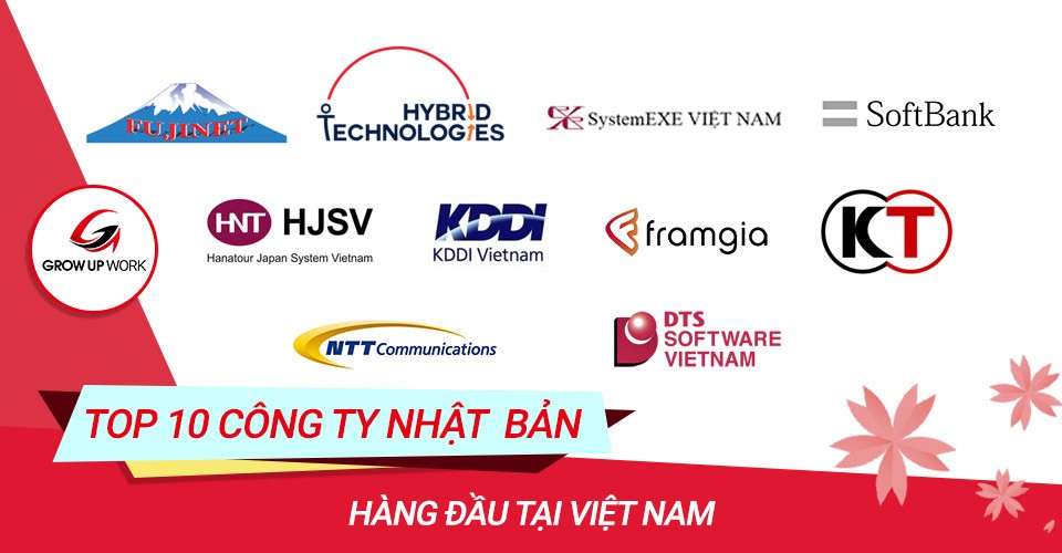 Top 10 công ty IT Nhật Bản hàng đầu tại Việt Nam